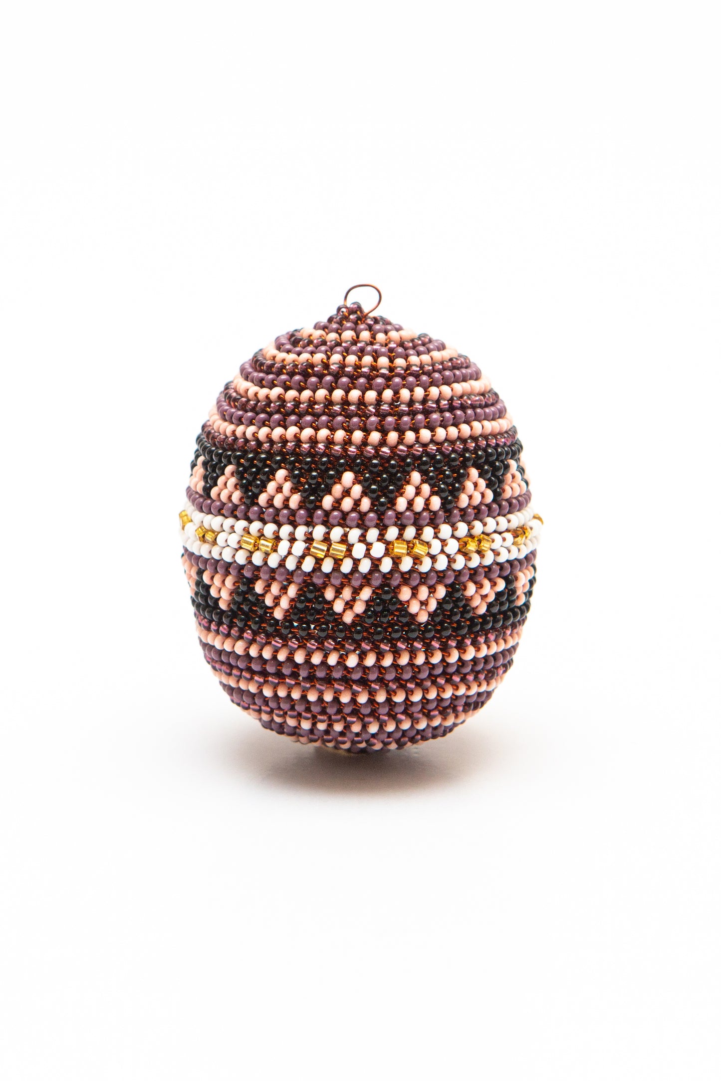 Copper Zulu Egg Mauve and Pink, Christmas Decoration