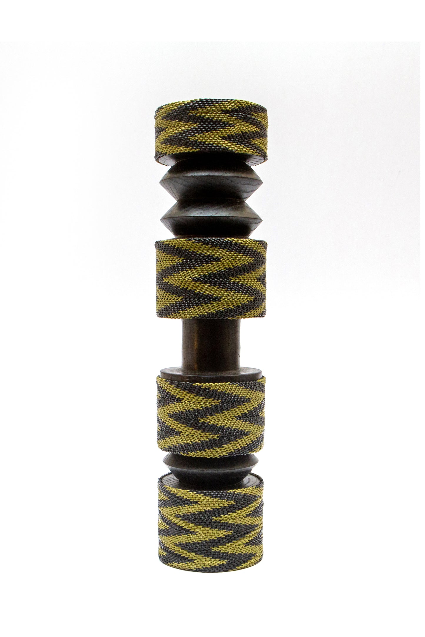 Large Chunk Black and Army Full Chevron Pattern