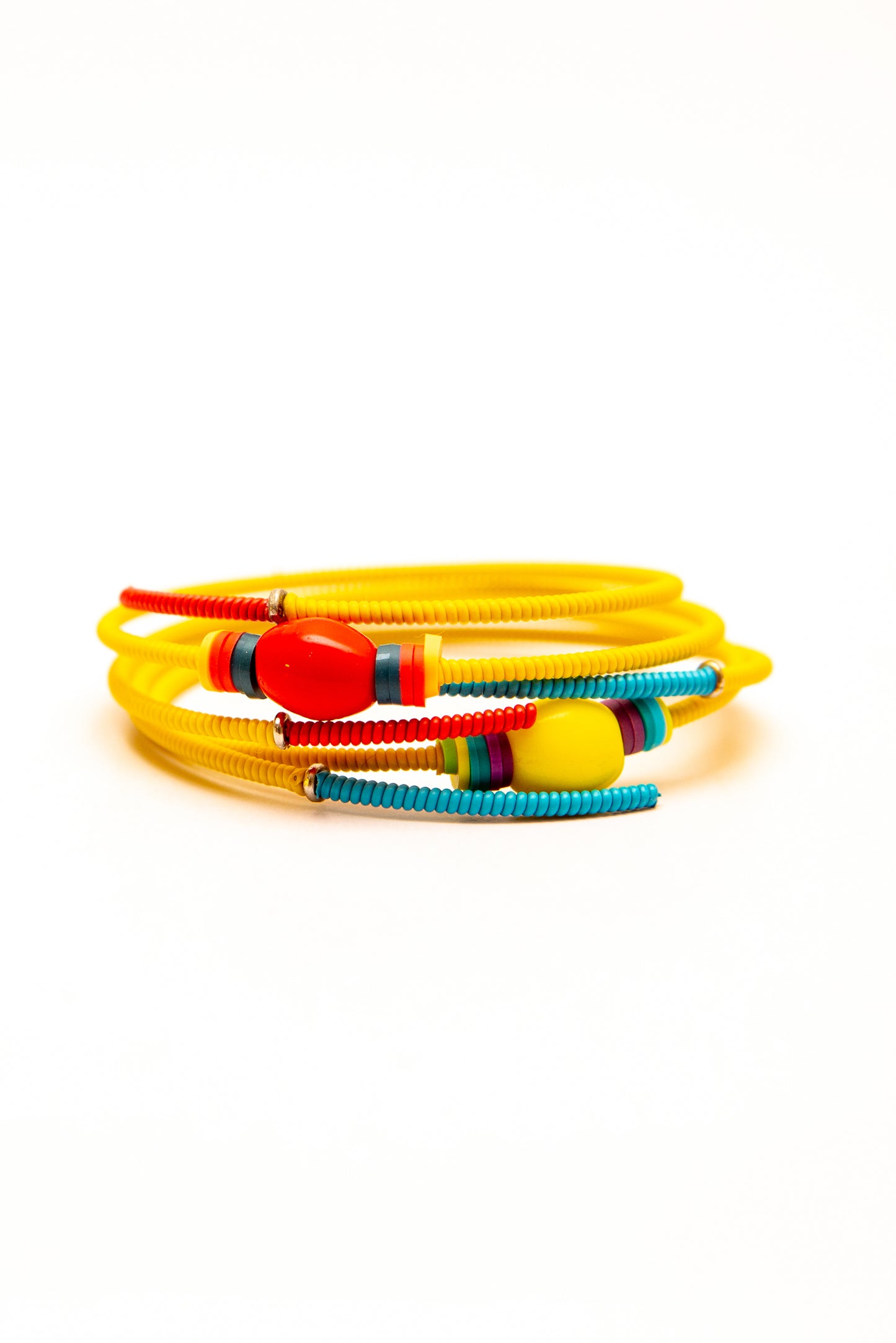Double Snake Bracelet - duo, yellow