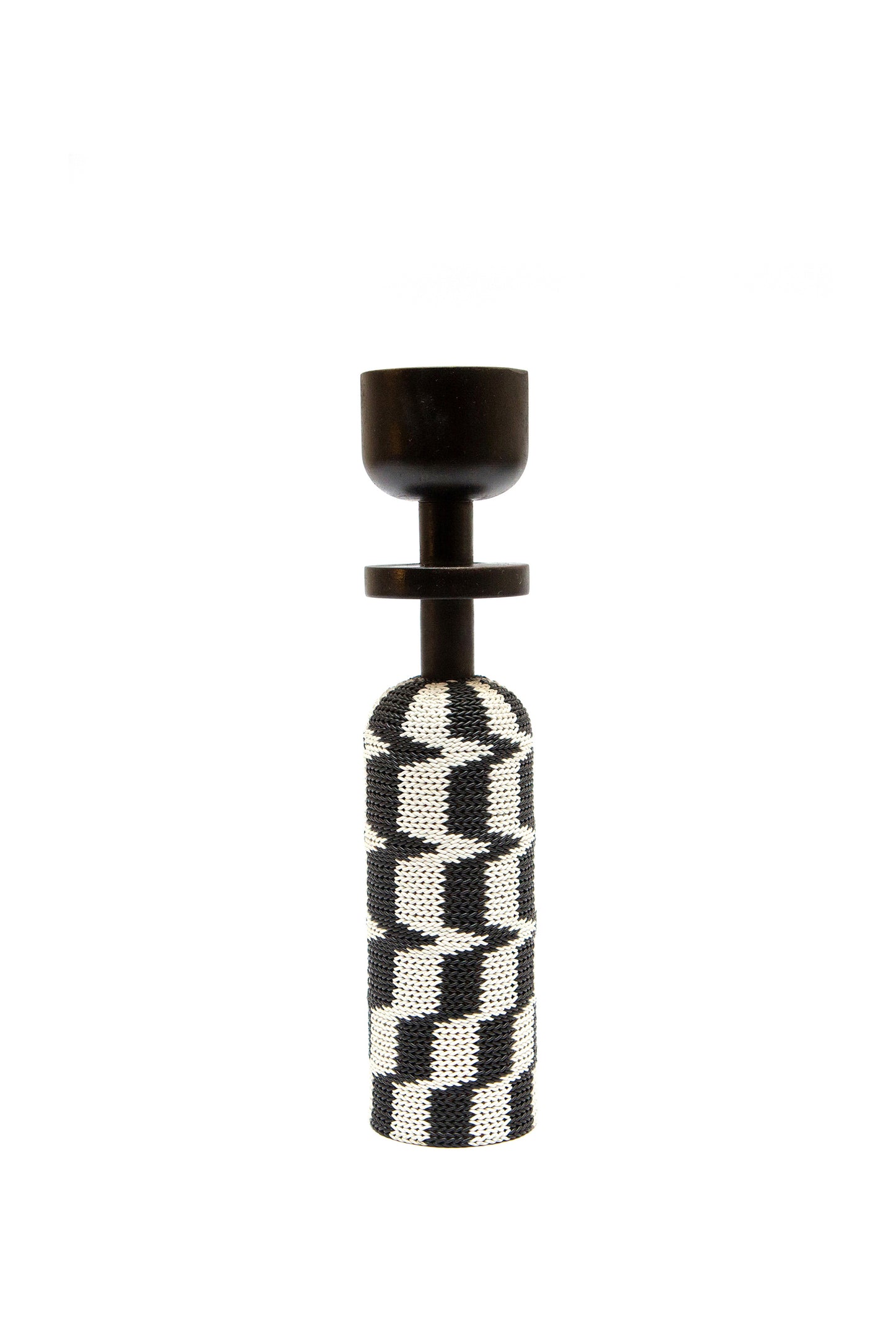Small Lady Black and White Chess Pattern