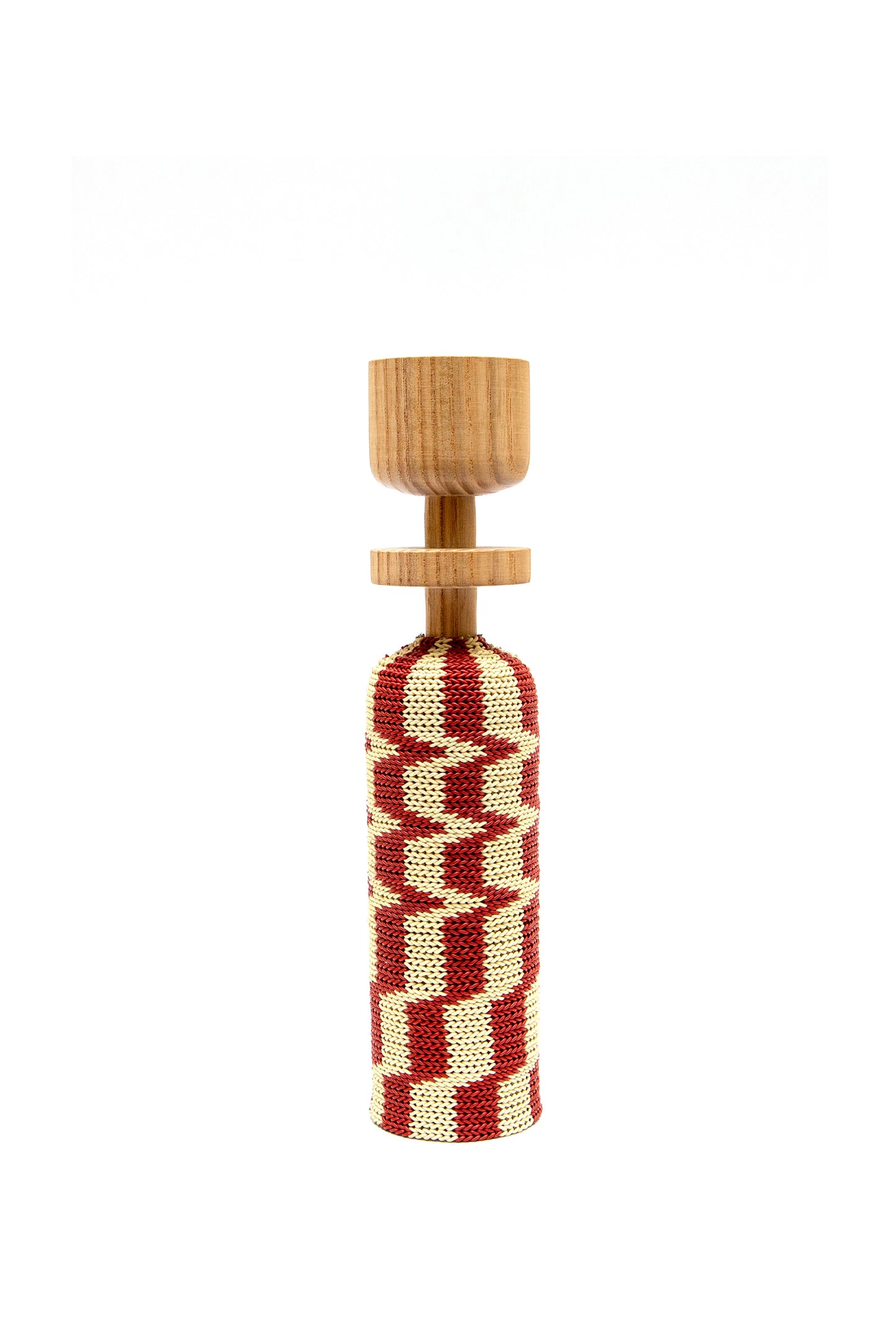 Small Lady Masai Red and Cream Chess Pattern