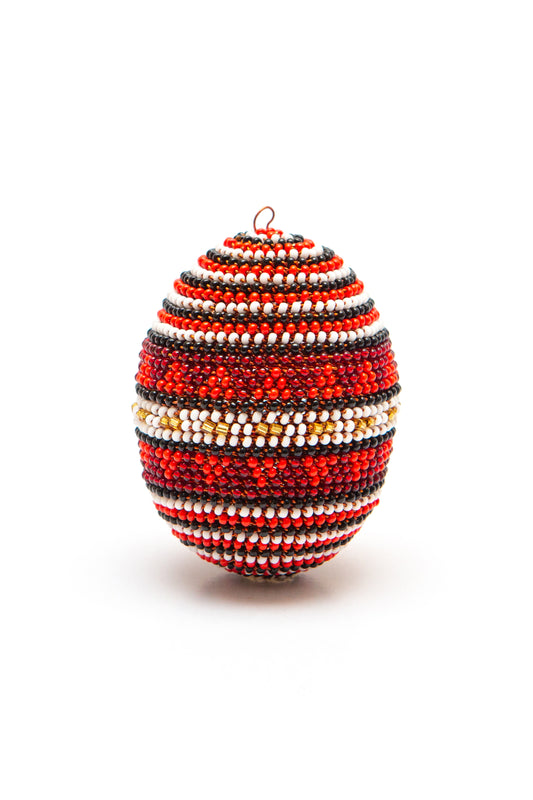Copper Beaded Eggs - Reds