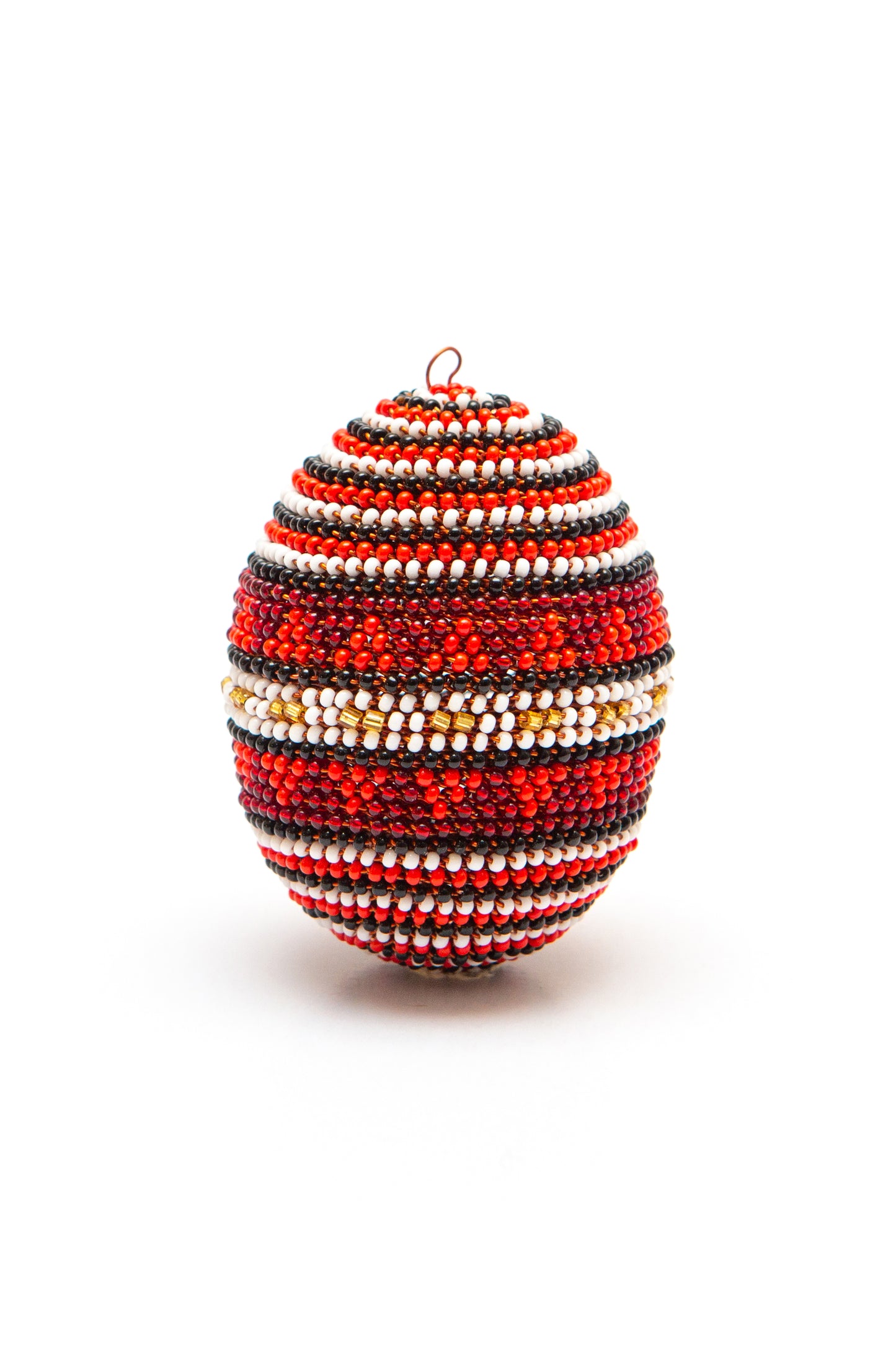 Copper Zulu Egg Red, Christmas Decoration