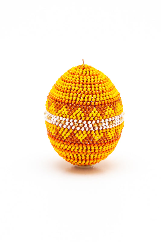 Copper Beaded Eggs - Orange