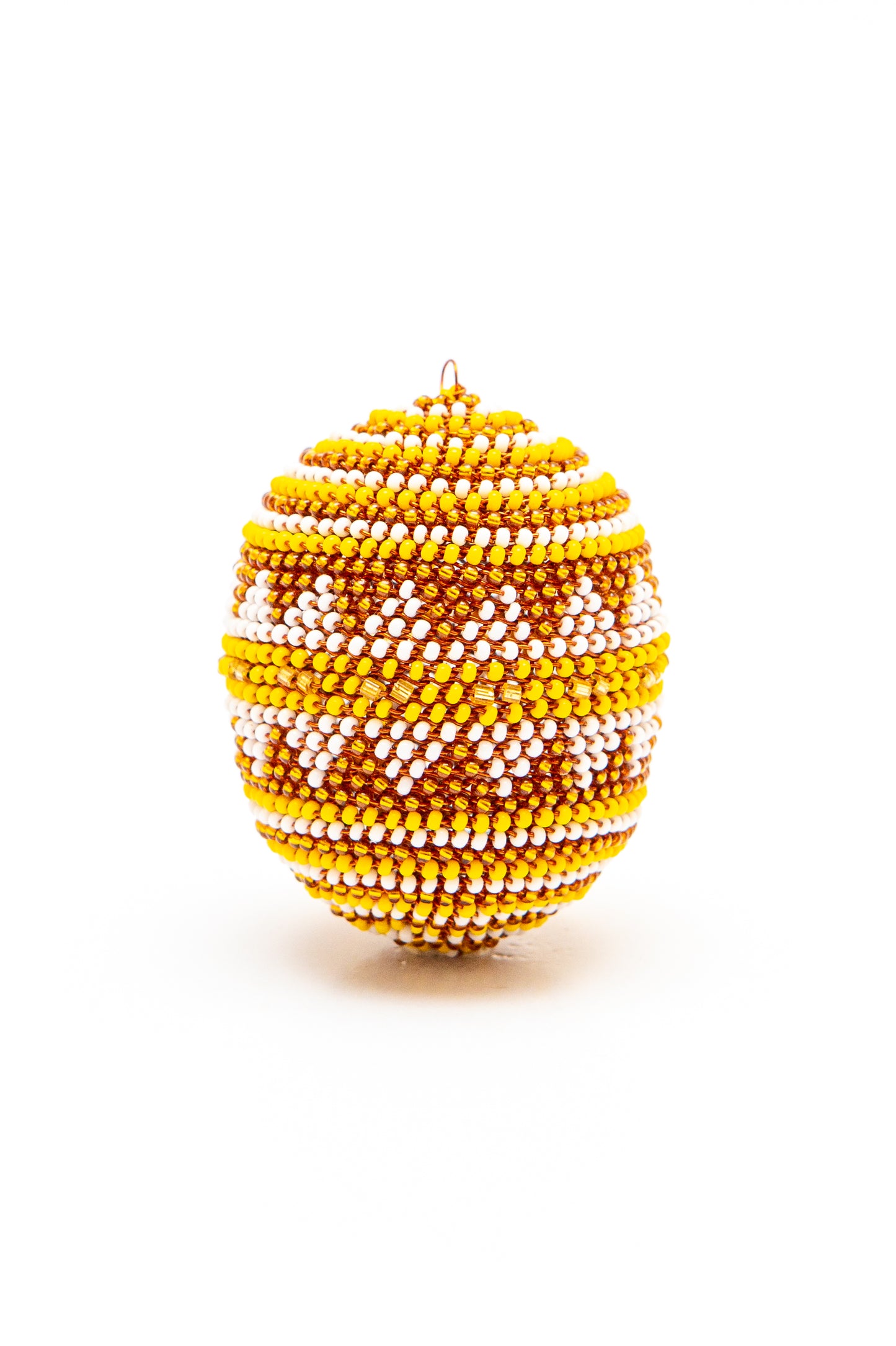 Copper Zulu Egg  Yellow, Christmas Decoration