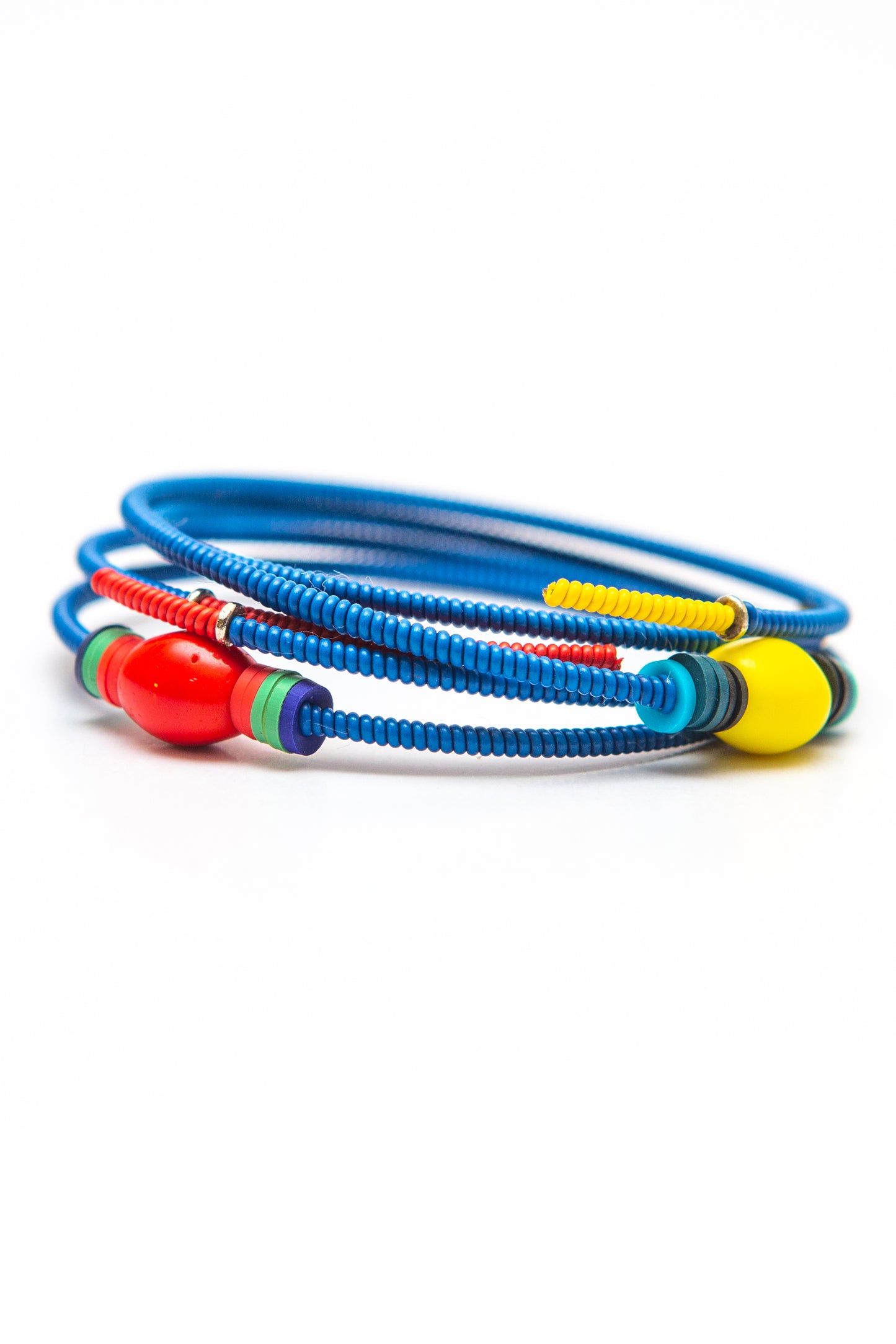 Double Snake Bracelet - duo, deep blues