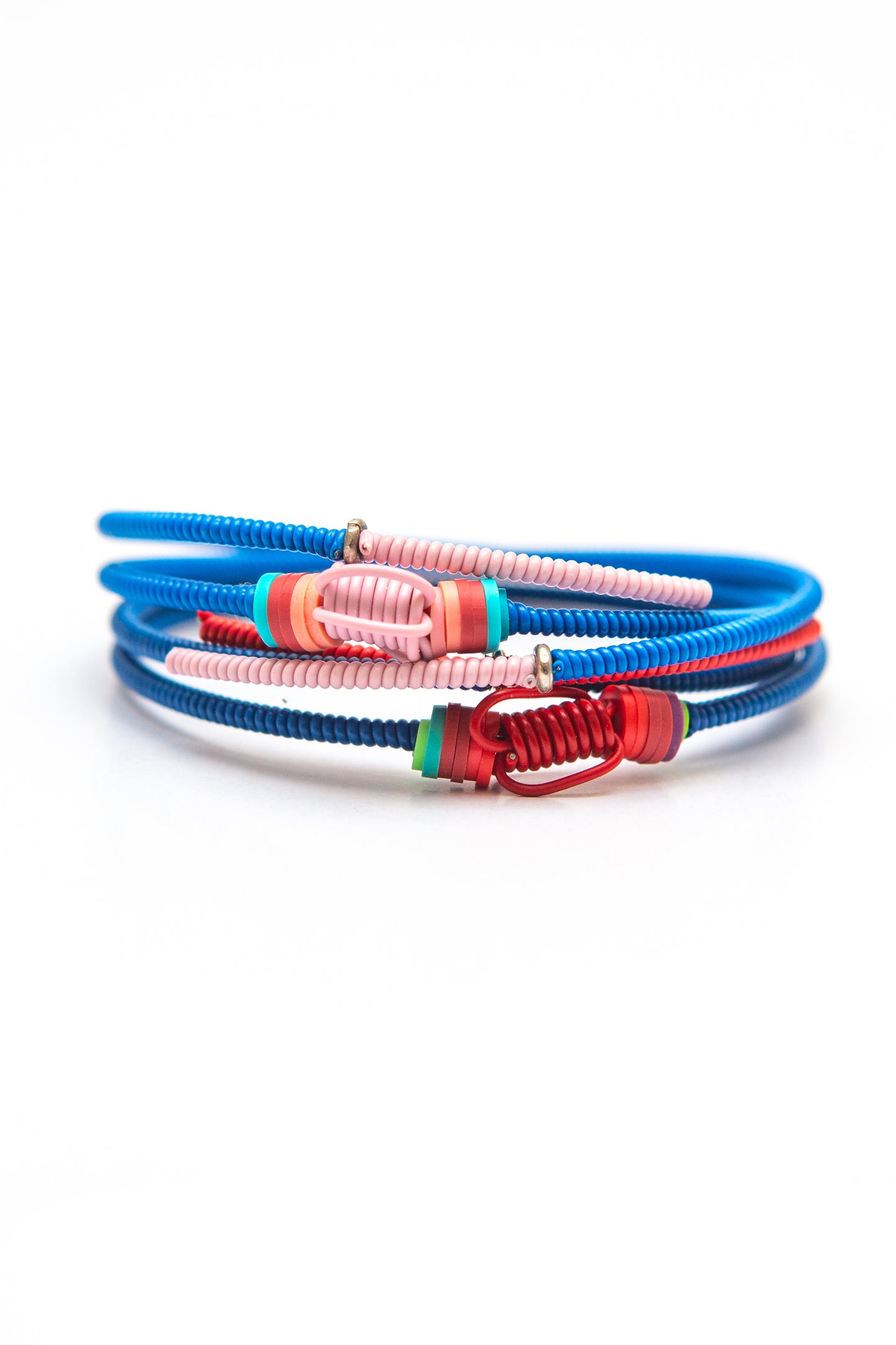Double Snake Bracelet - duo, blues