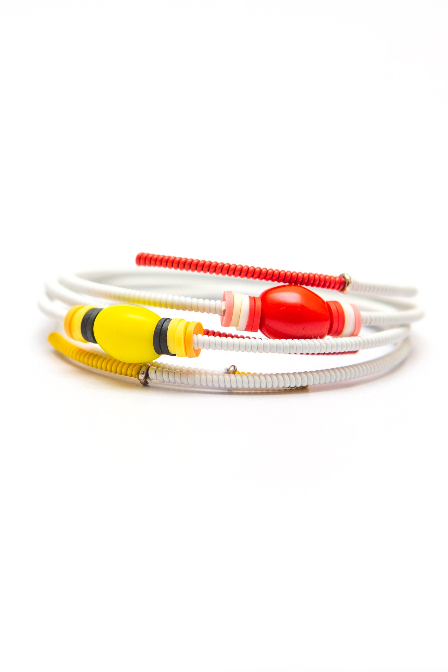 Double Snake Bracelet - duo, white