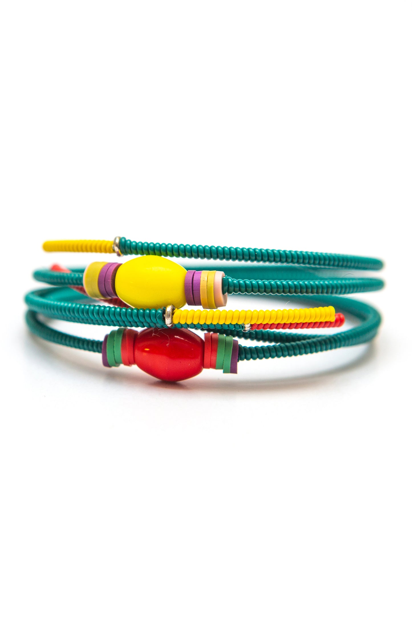 Double Snake Bracelet - duo, greens