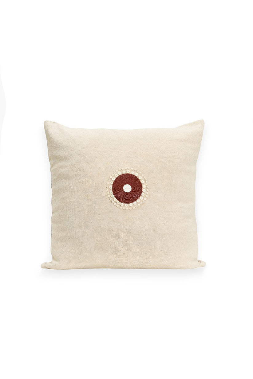 Beaded scatter cushion