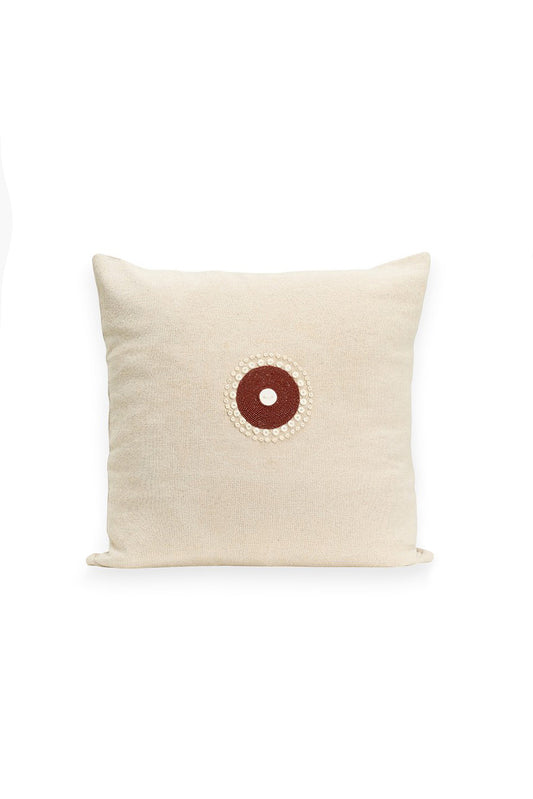 Beaded scatter cushion