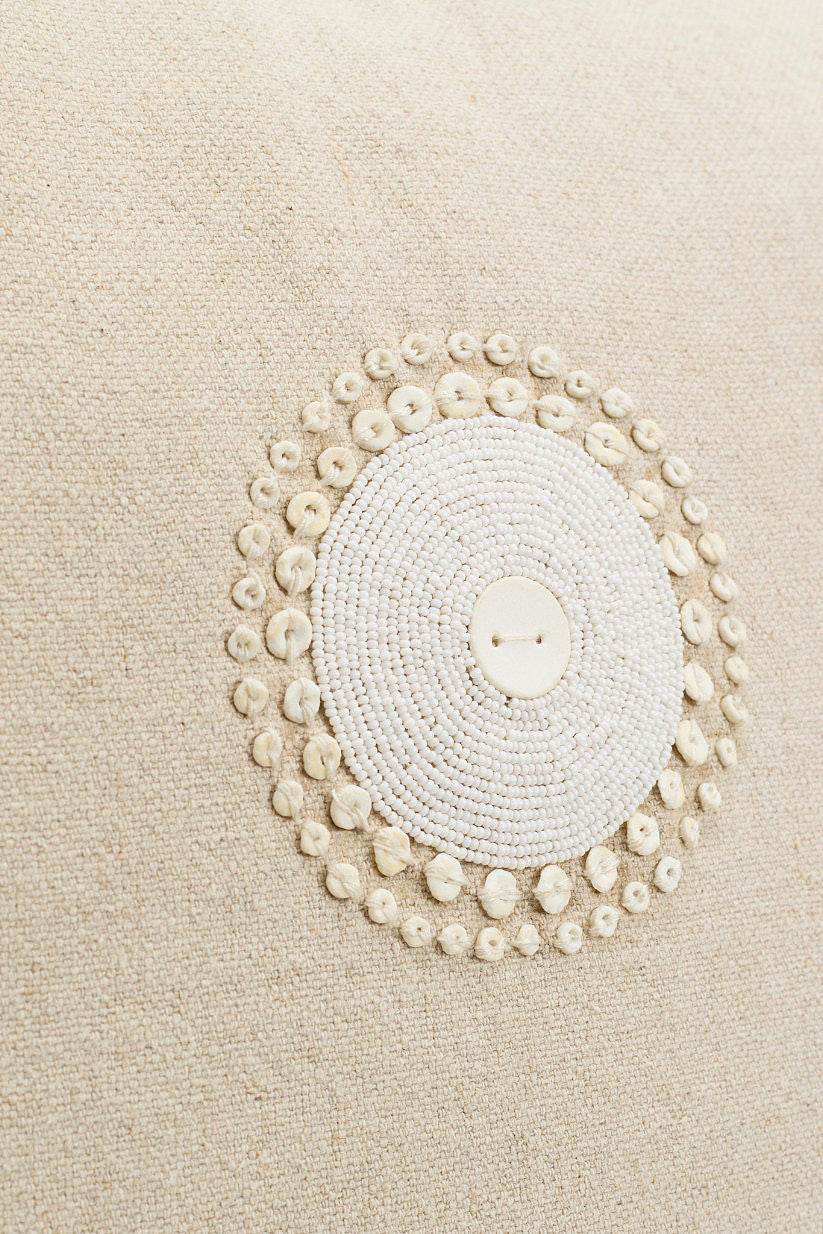 Beaded scatter cushion